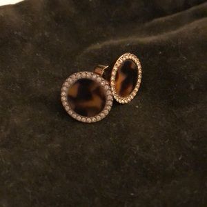 Micheal Kors tortoise shell earrings